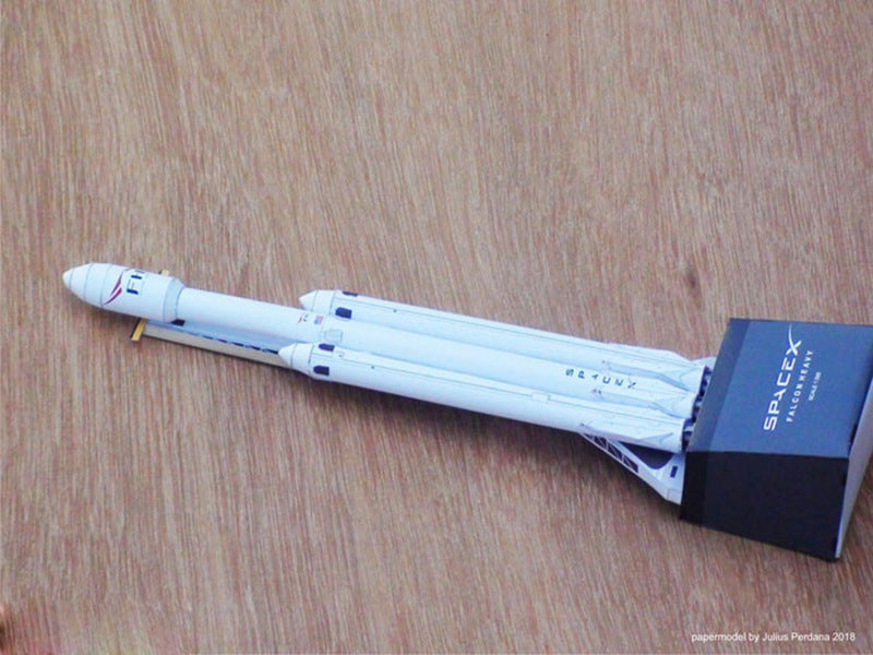 Puzzvo SpaceX Falcon 9 Rocket - 3D Paper Model Kit - Product Image