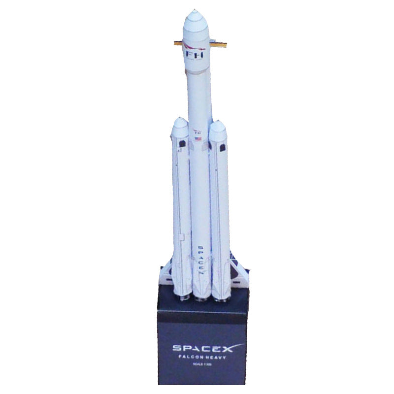 Puzzvo SpaceX Falcon 9 Rocket - 3D Paper Model Kit - Product Image