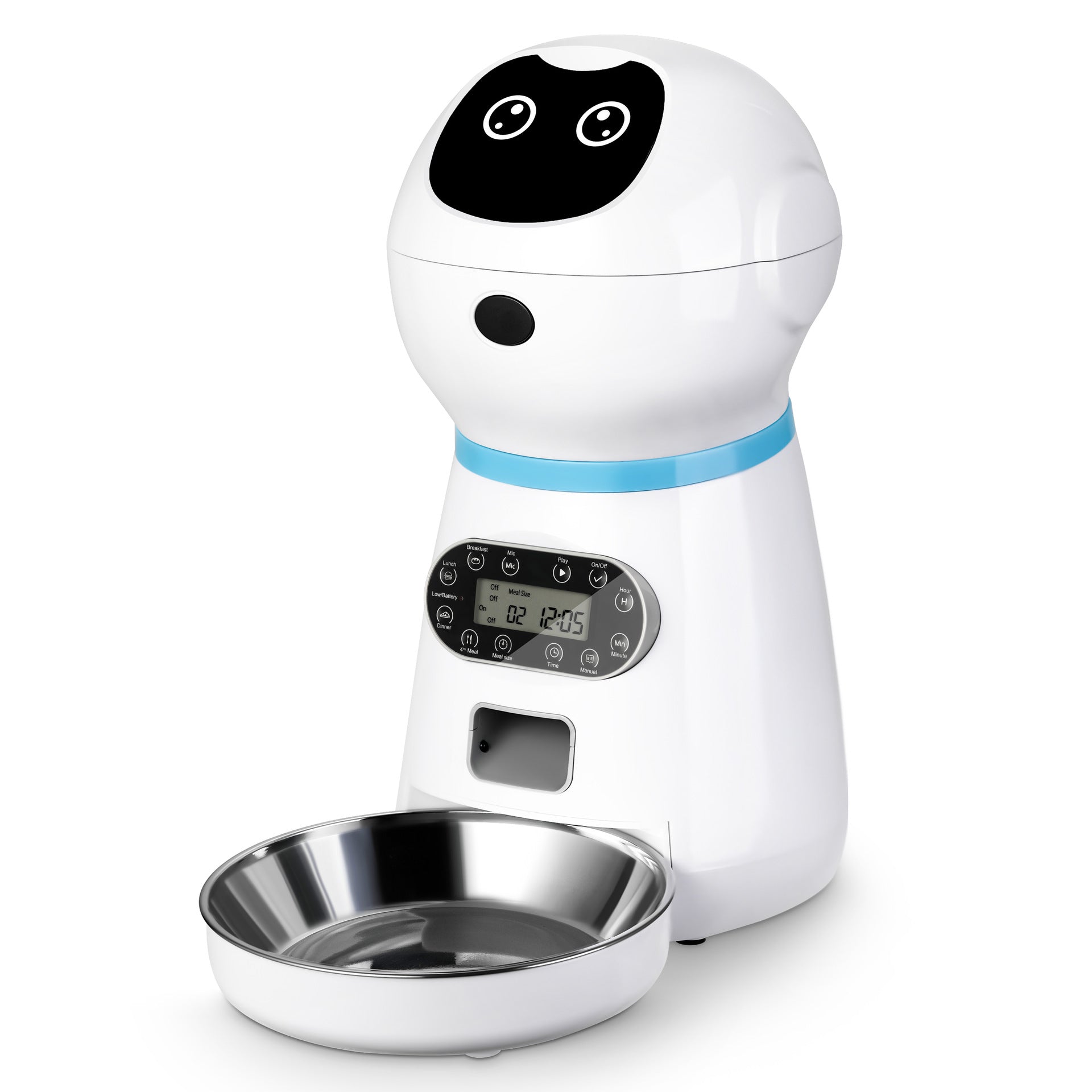 Puzzvo Smart Pet Feeder - Automatic Stainless Steel Dispenser - Product Image
