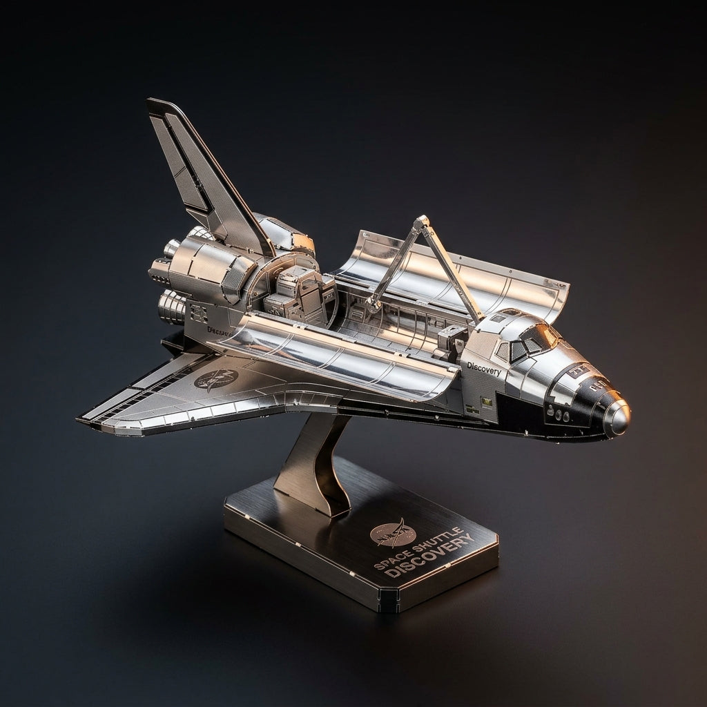 Puzzvo Space Shuttle - 3D Metal Puzzle Kit assembled model