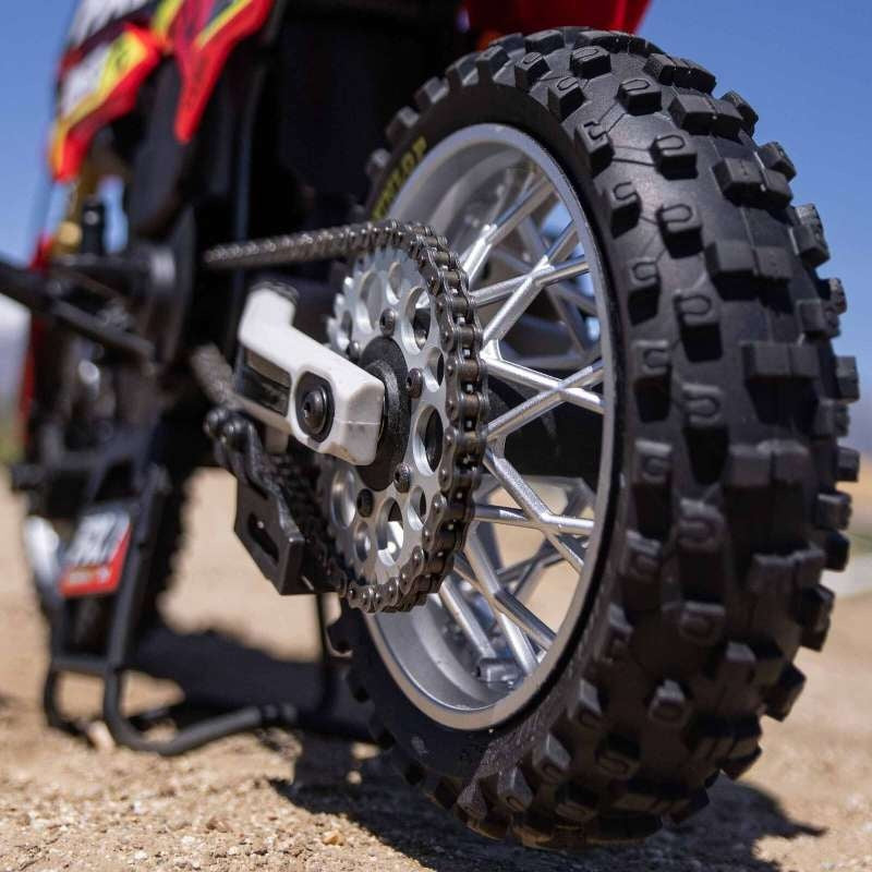 Puzzvo MotoStorm 1:4 Scale RC Motocross Motorcycle – Ready to Run