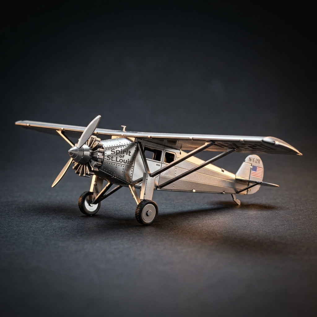 Puzzvo Spirit of St. Louis - 3D Metal Puzzle Kit assembled model