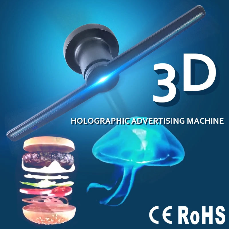 Puzzvo 3D Hologram LED Fan Display - Advertising Projector - Product Image