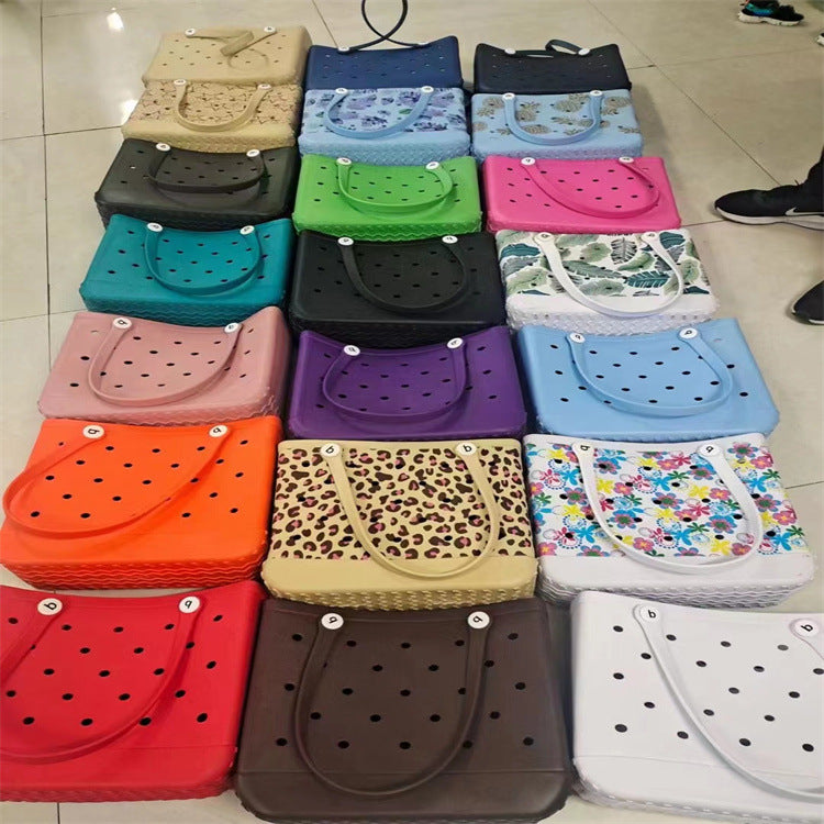 Puzzvo EVA Beach Tote - Waterproof Washable Summer Bag - Product Image