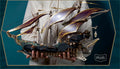 Puzzvo Fantasy Spaceship - 3D Wooden Pirate Ship Puzzle - Product Image