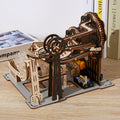 Puzzvo Mechanical Track Ball 3D Puzzle - Wooden Kinetic Sculpture - Product Image