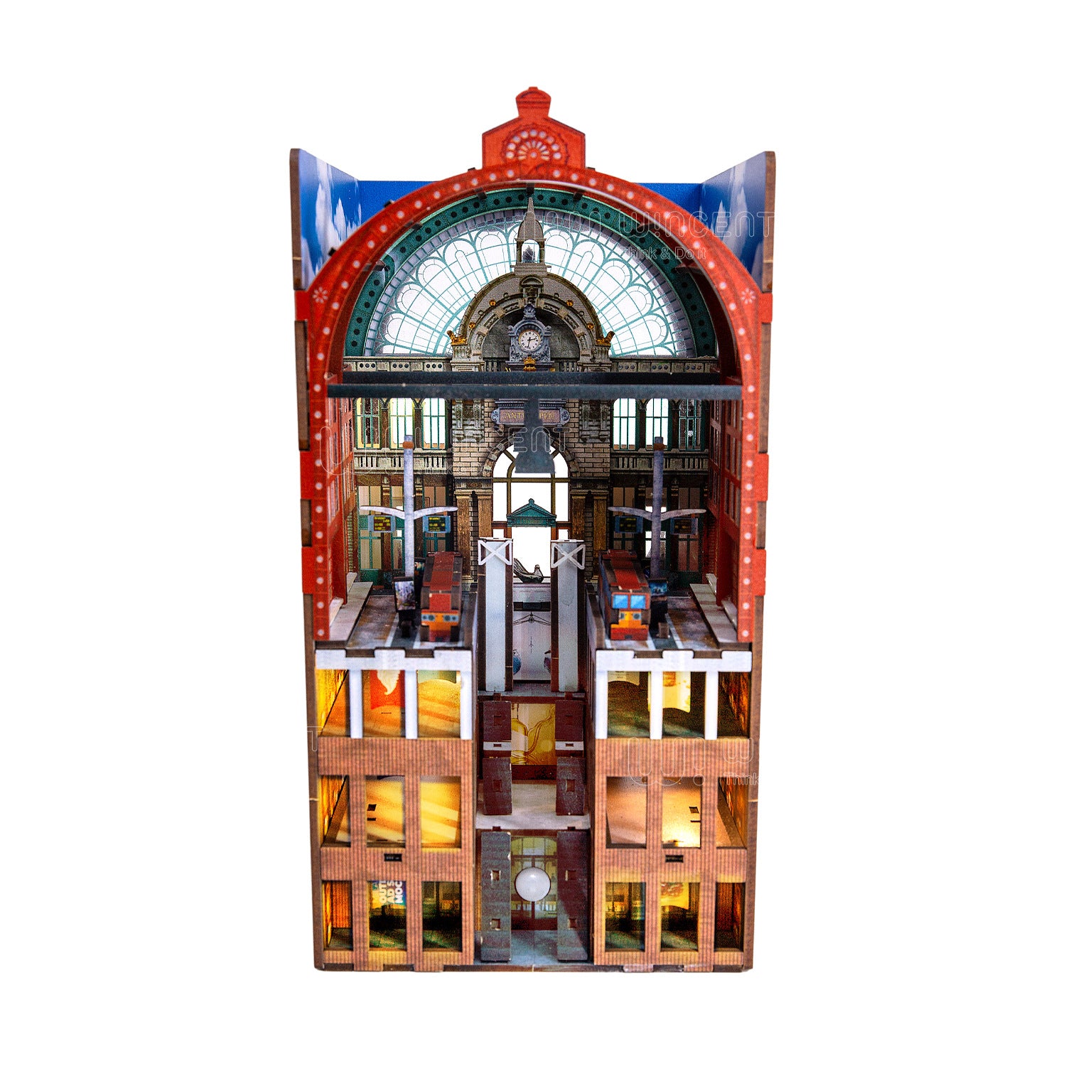 Puzzvo DIY Modular House - Double-Sided 3D Wooden Puzzle - Product Image