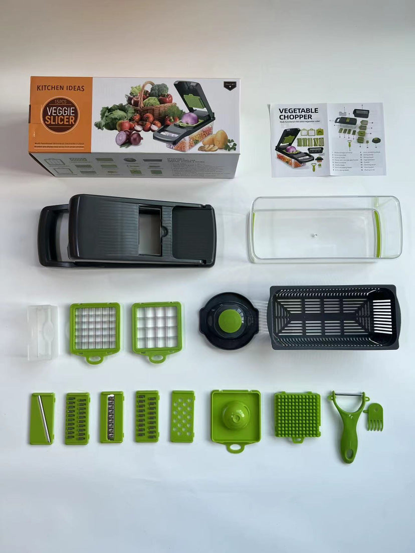 Puzzvo Multi-Function Vegetable Chopper - Kitchen Slicer - Product Image
