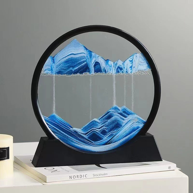 Puzzvo 3D Moving Sand Art - Dynamic Hourglass Landscape - Product Image