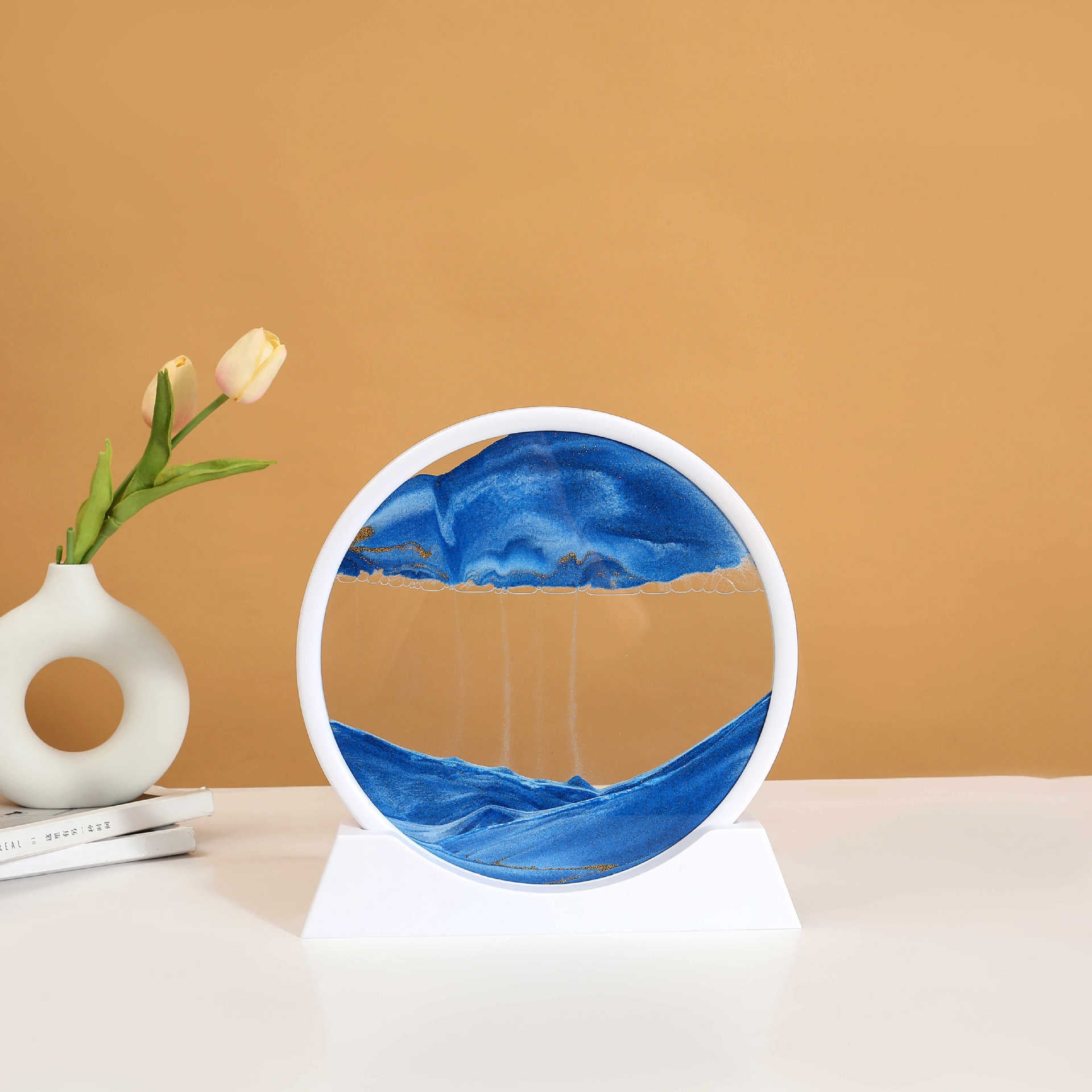 Puzzvo 3D Moving Sand Art - Dynamic Hourglass Landscape - Product Image