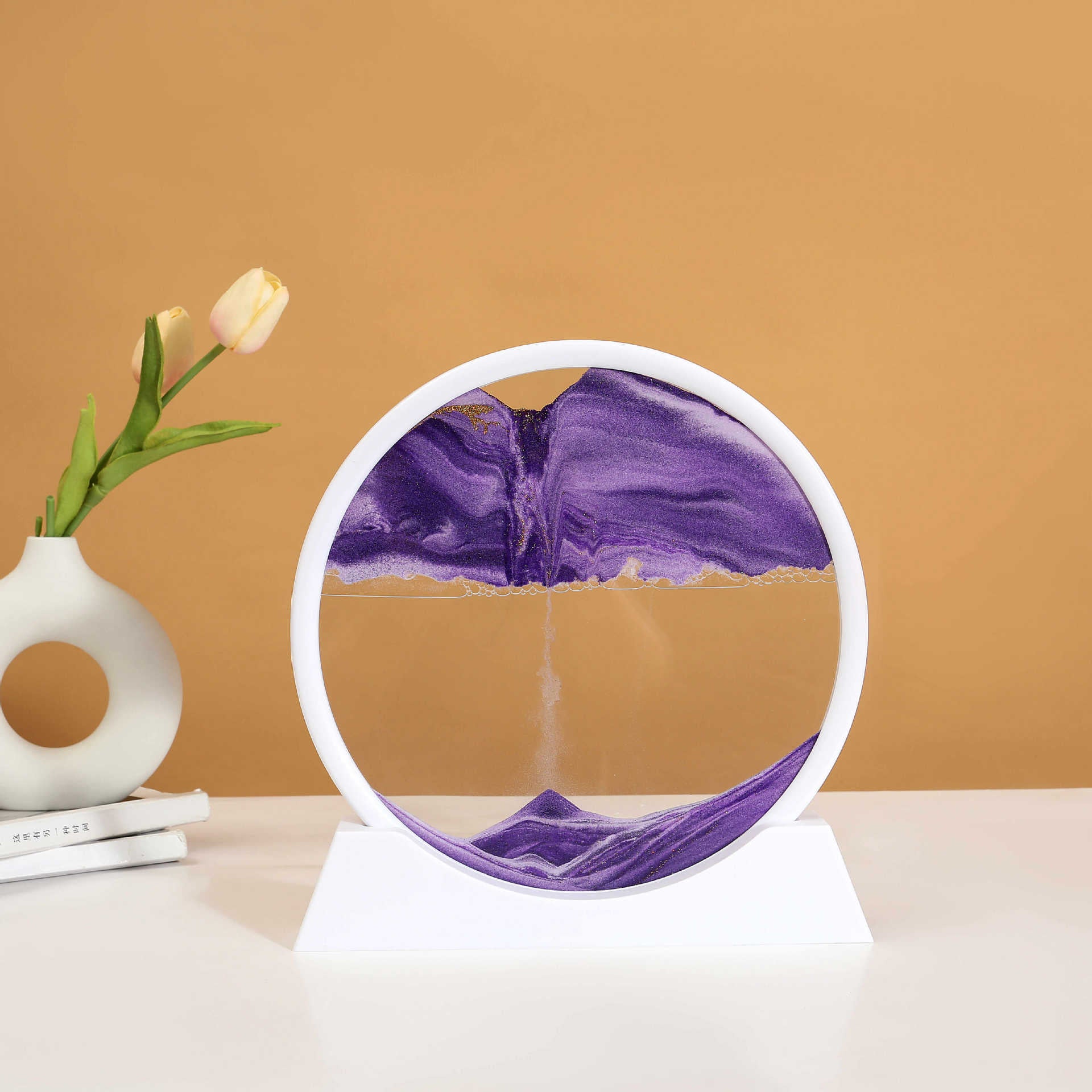 Puzzvo 3D Moving Sand Art - Dynamic Hourglass Landscape - Product Image