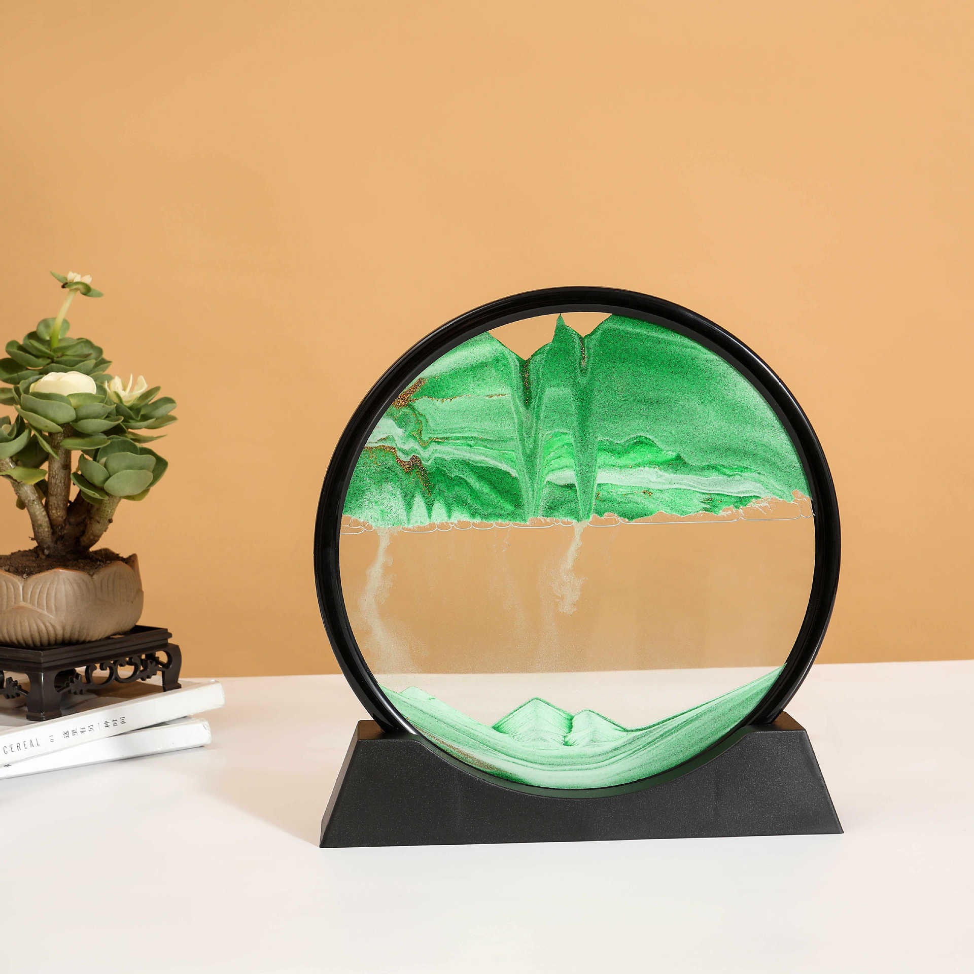 Puzzvo 3D Moving Sand Art - Dynamic Hourglass Landscape - Product Image