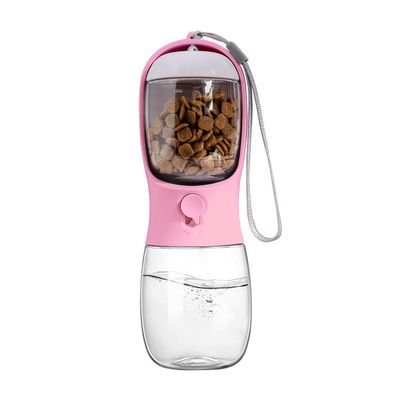 Puzzvo 2-in-1 Pet Water and Food Bottle - Travel Companion - Product Image