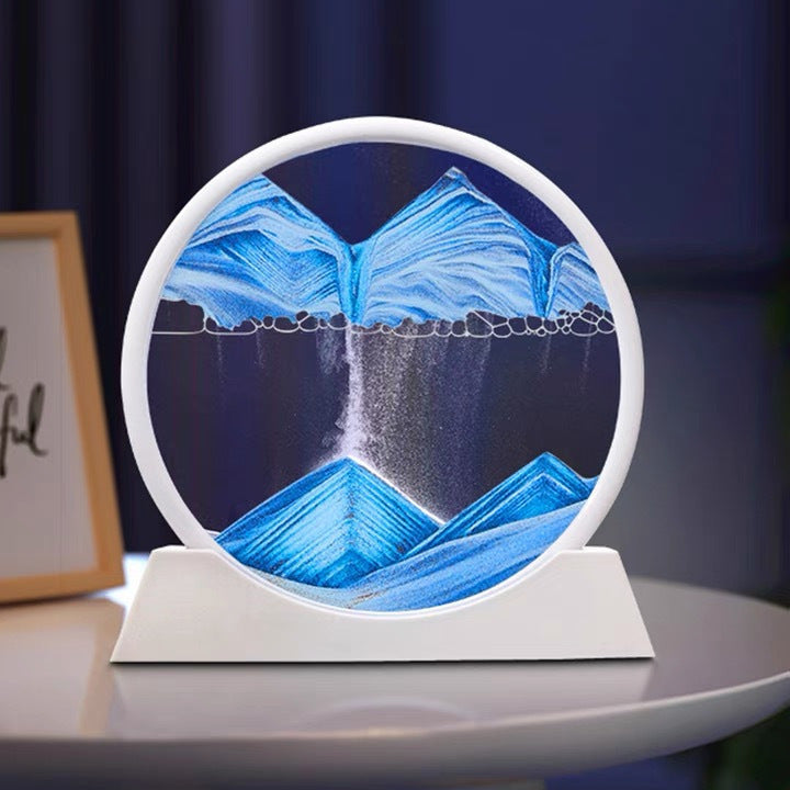 Puzzvo 3D Moving Sand Art - Dynamic Hourglass Landscape - Product Image