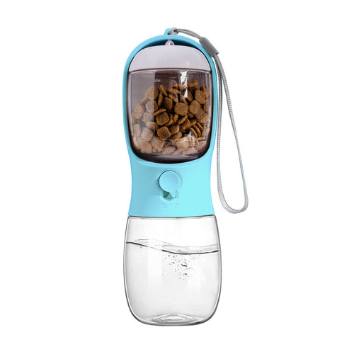 Puzzvo 2-in-1 Pet Water and Food Bottle - Travel Companion - Product Image