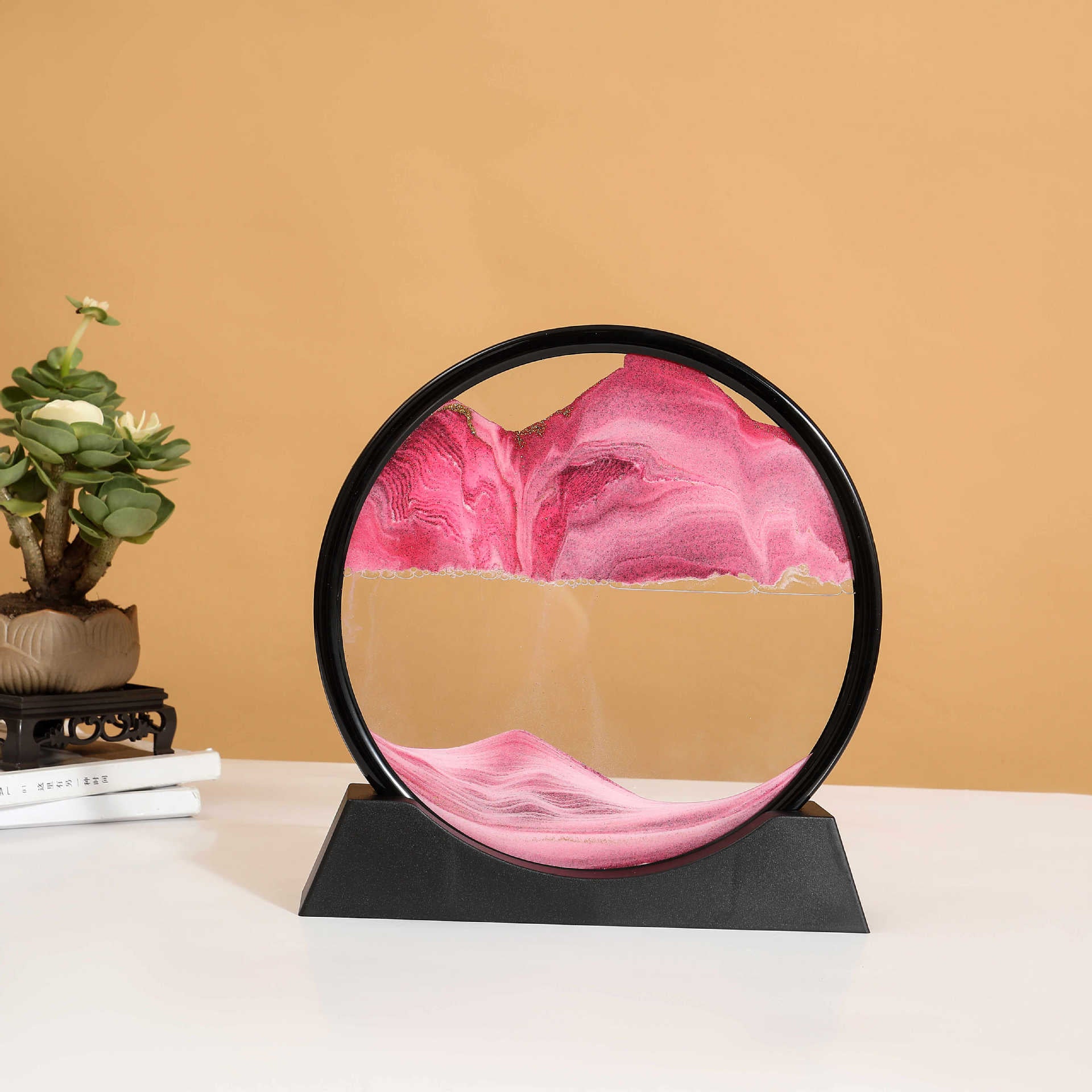 Puzzvo 3D Moving Sand Art - Dynamic Hourglass Landscape - Product Image