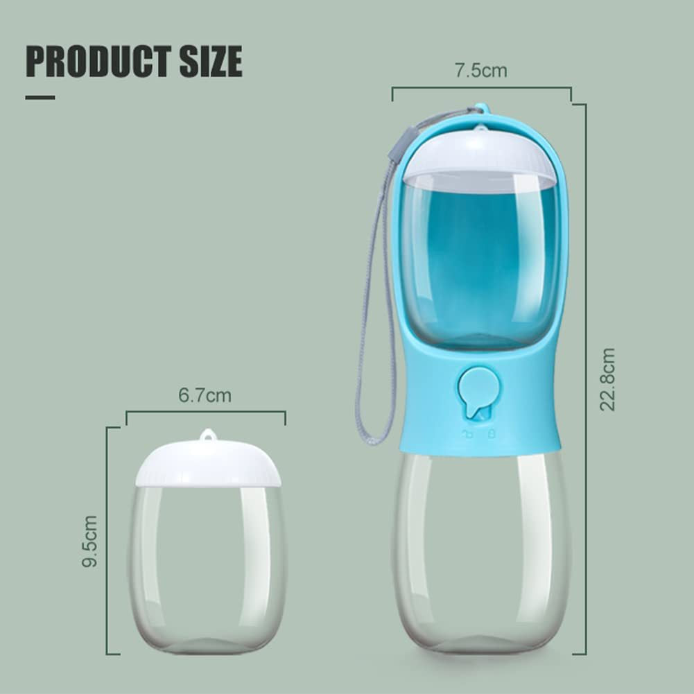 Puzzvo 2-in-1 Pet Water and Food Bottle - Travel Companion - Product Image