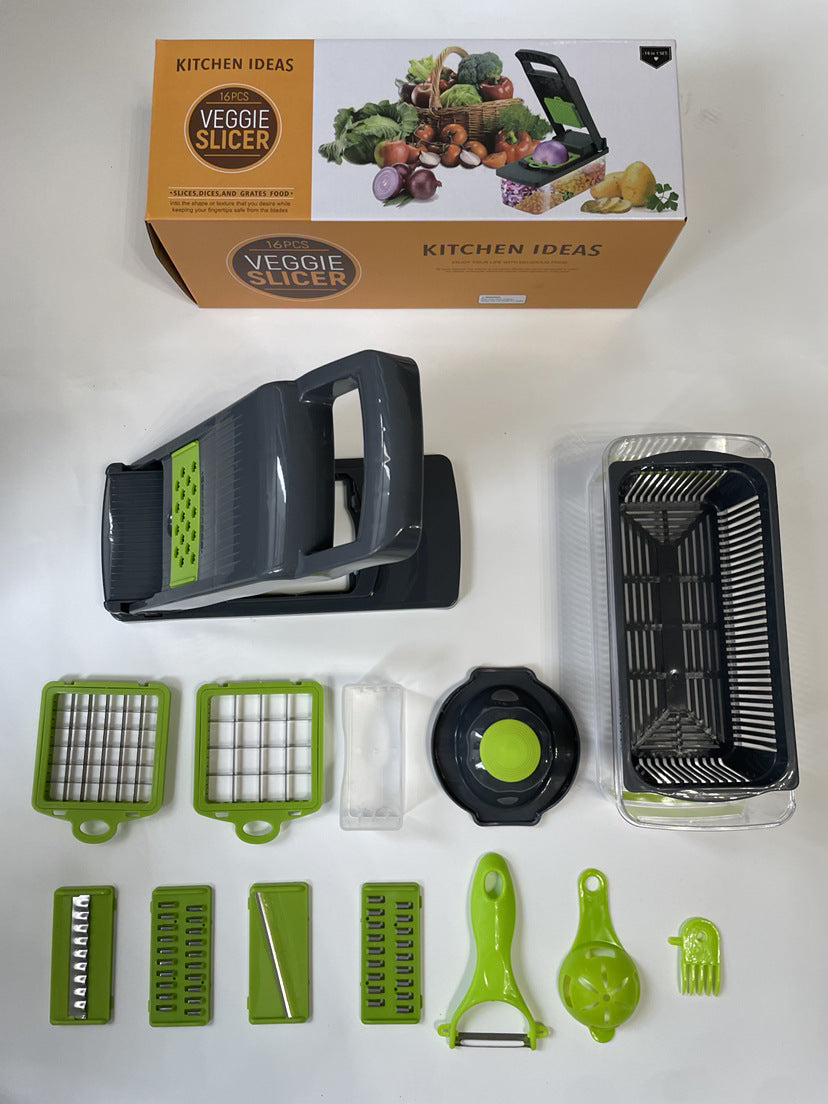 Puzzvo Multi-Function Vegetable Chopper - Kitchen Slicer - Product Image