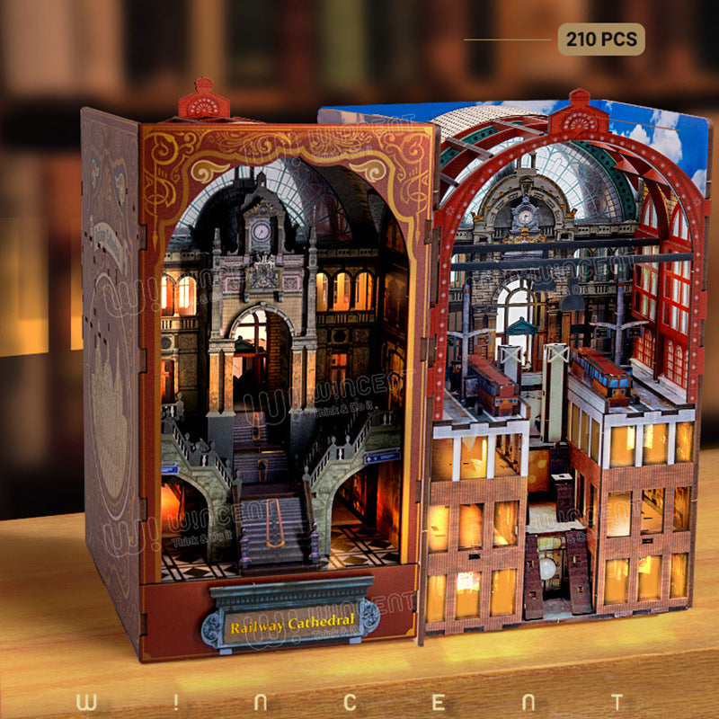 Puzzvo DIY Modular House - Double-Sided 3D Wooden Puzzle - Product Image