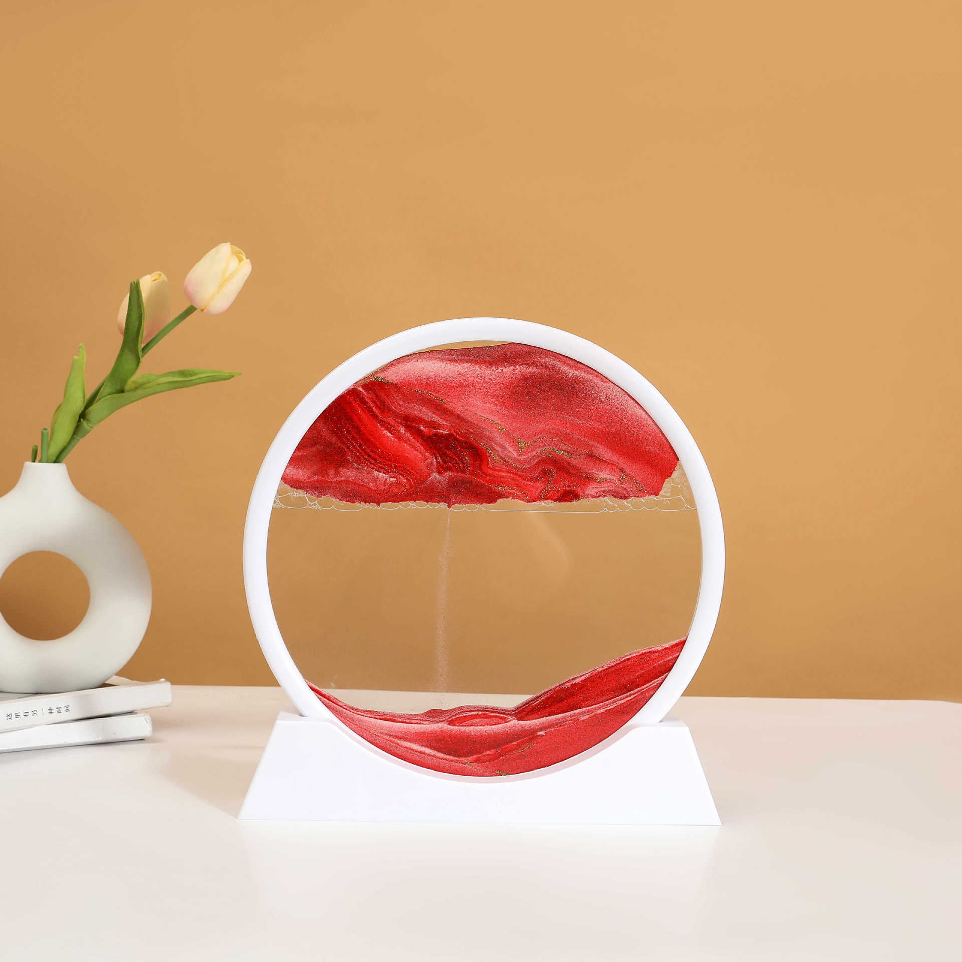 Puzzvo 3D Moving Sand Art - Dynamic Hourglass Landscape - Product Image