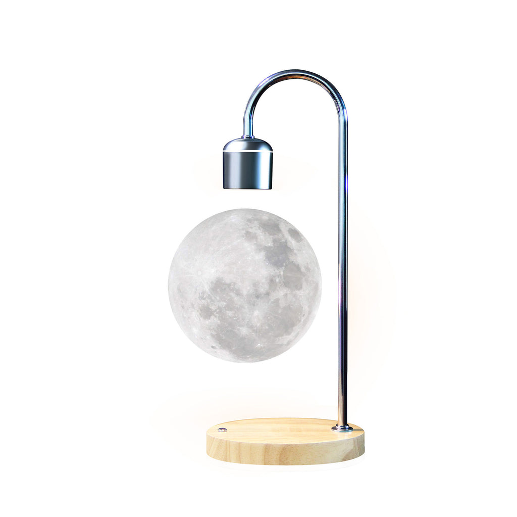 Puzzvo Floating Moon Lamp - Levitating 3D Print with Wireless Charger - Product Image
