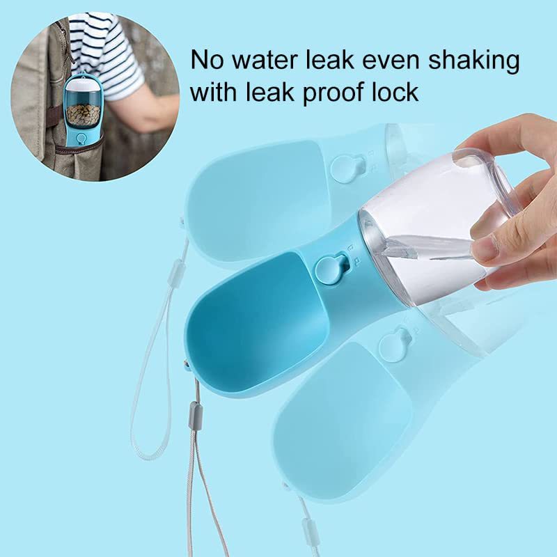 Puzzvo 2-in-1 Pet Water and Food Bottle - Travel Companion - Product Image