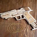 Puzzvo Wooden Rubber Band Gun - 3D Assembly Model - Product Image