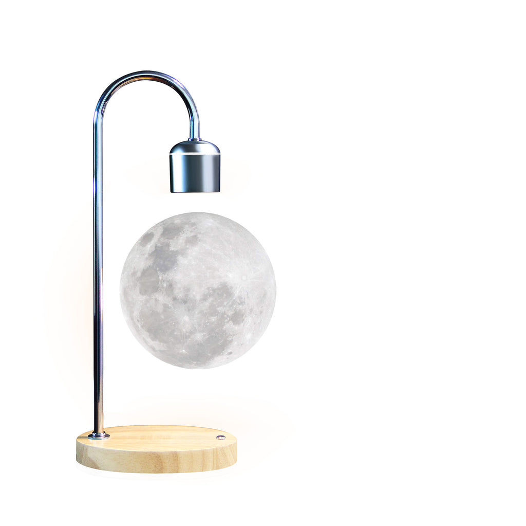 Puzzvo Floating Moon Lamp - Levitating 3D Print with Wireless Charger - Product Image