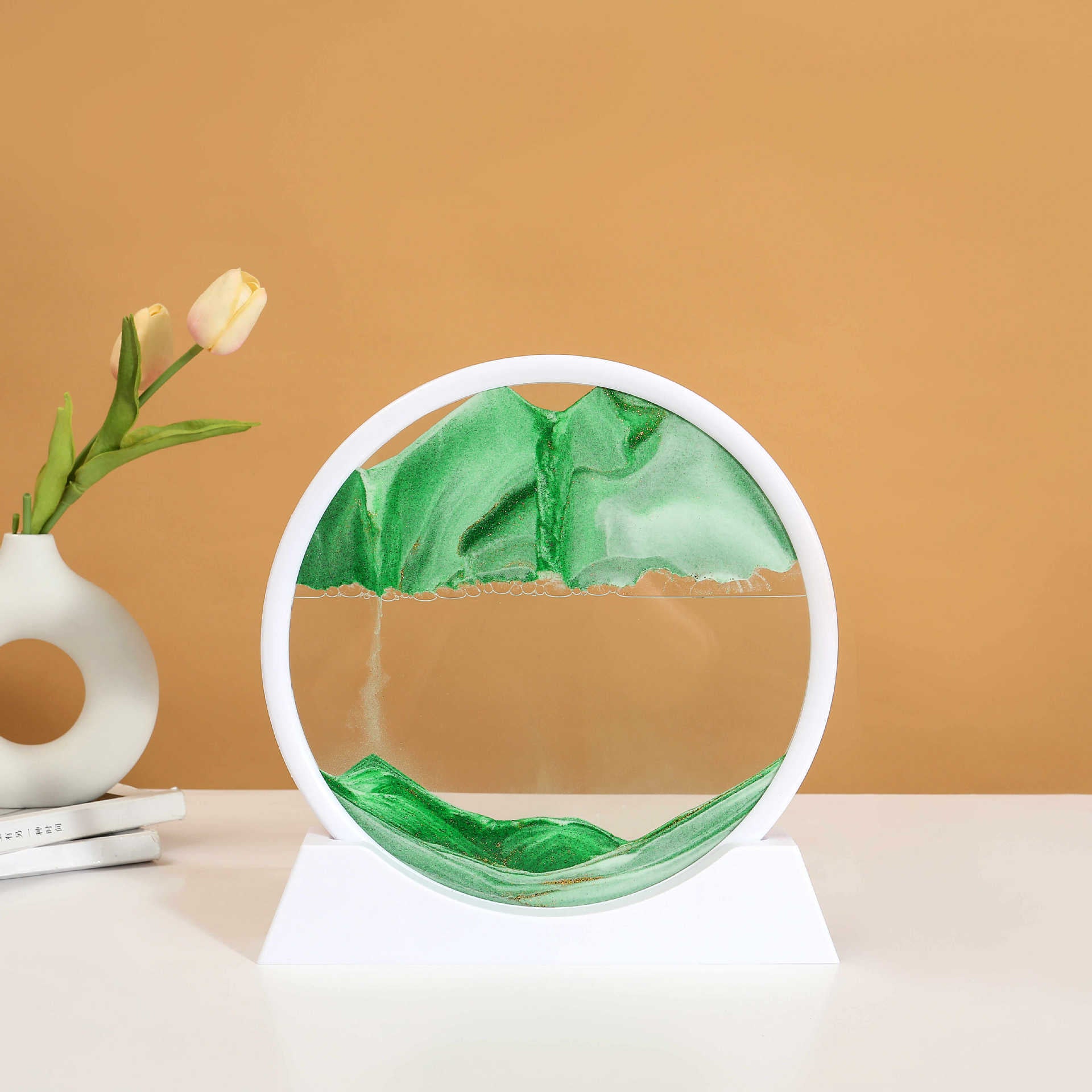 Puzzvo 3D Moving Sand Art - Dynamic Hourglass Landscape - Product Image