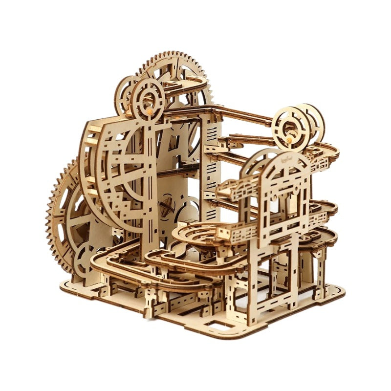 Puzzvo 3D Marble Maze - Wooden Track Board Game - Product Image