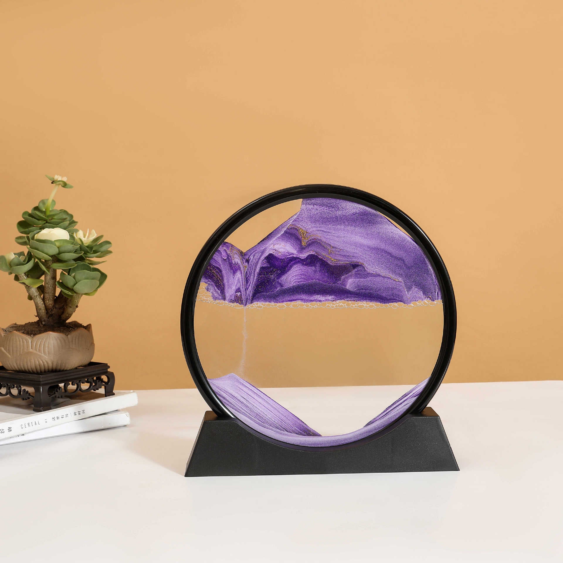 Puzzvo 3D Moving Sand Art - Dynamic Hourglass Landscape - Product Image