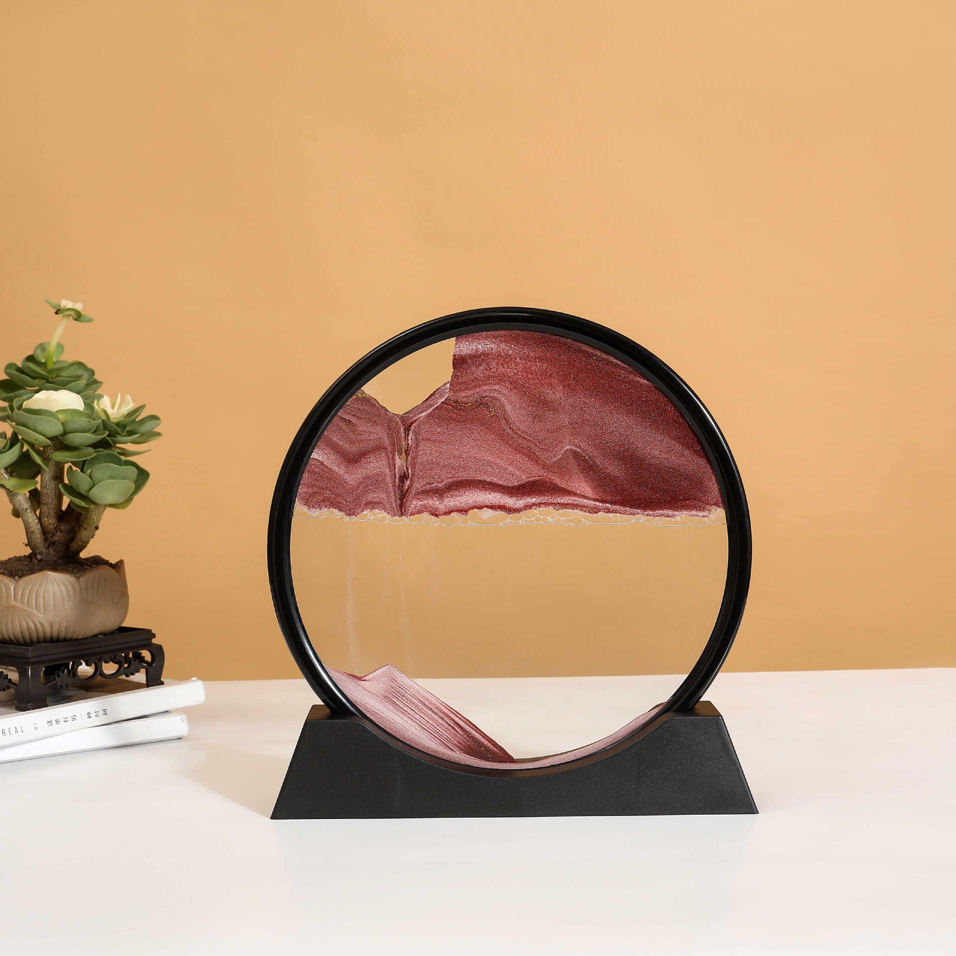 Puzzvo 3D Moving Sand Art - Dynamic Hourglass Landscape - Product Image