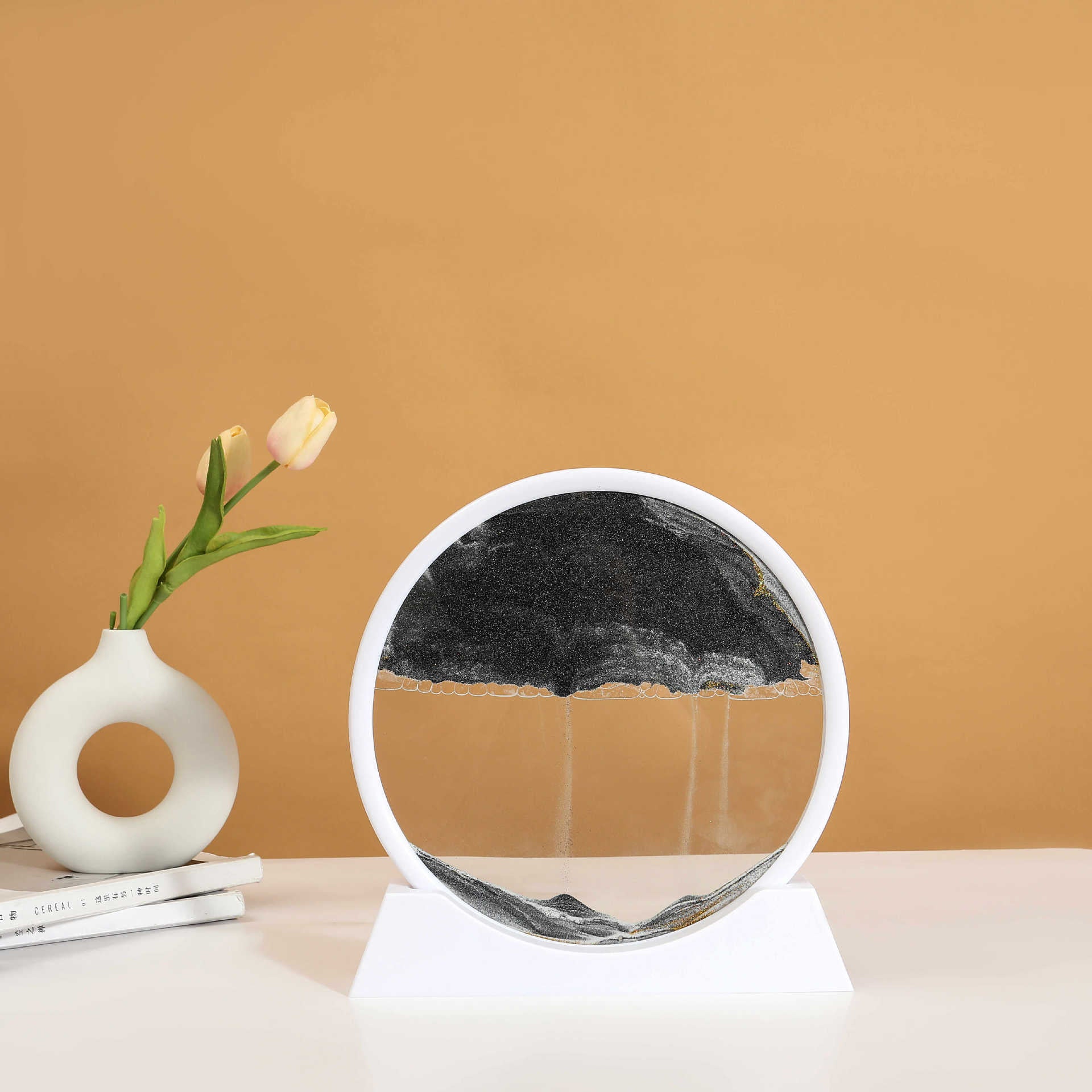 Puzzvo 3D Moving Sand Art - Dynamic Hourglass Landscape - Product Image