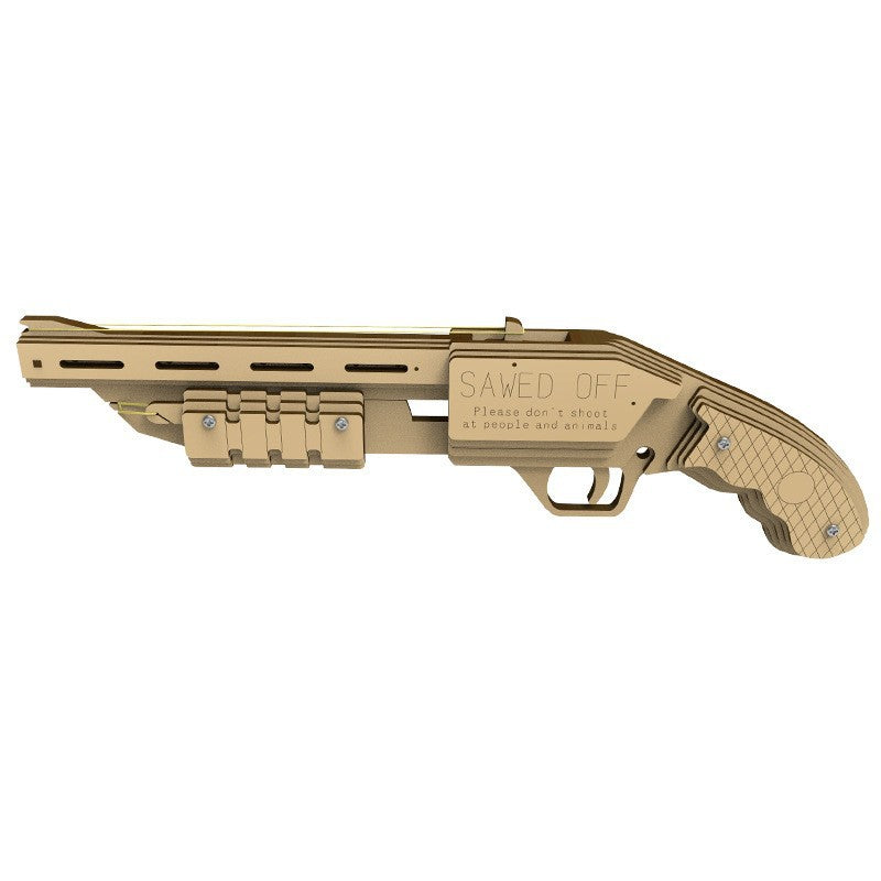 Puzzvo Wooden Rubber Band Gun - 3D Assembly Model - Product Image