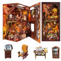 Puzzvo Twilight Cottage Bookend - DIY 3D Wooden Model - Product Image