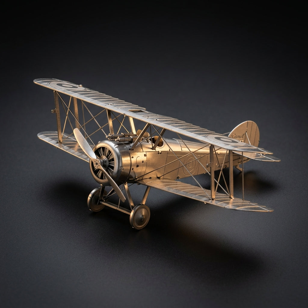 Puzzvo Sopwith Camel - 3D Metal Puzzle Kit assembled model