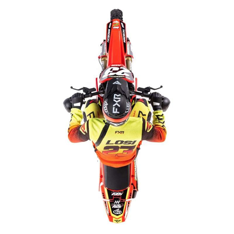 Puzzvo MotoStorm 1:4 Scale RC Motocross Motorcycle – Ready to Run