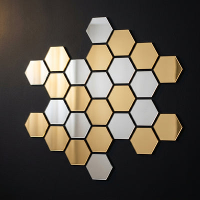 3D Geometric Wall Stickers - DIY Peel & Stick Acrylic Decor