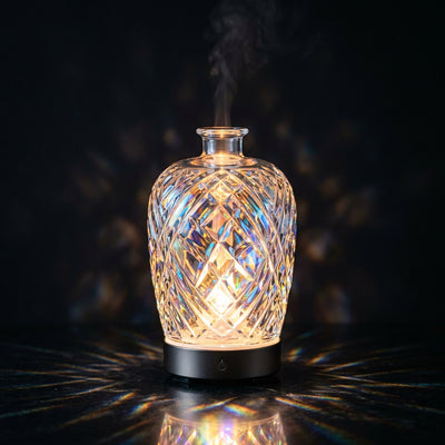 3D Glass Aroma Lamp - Touch Dimming Night Light