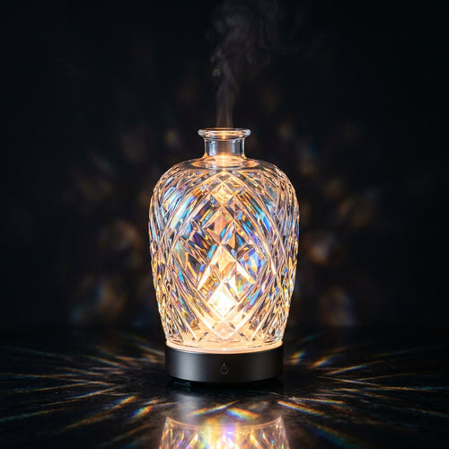 3D Glass Aroma Lamp - Touch Dimming Night Light - PUZZVO Premium 3D Puzzle