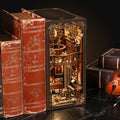 Mystery Bookend - DIY 3D Wooden Puzzle Shelf Insert - PUZZVO Premium 3D Puzzle