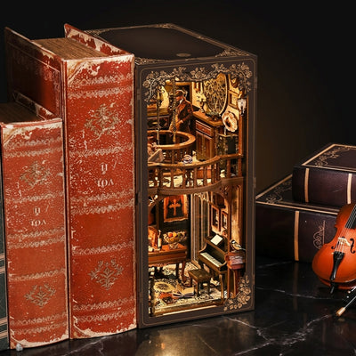 Mystery Bookend - DIY 3D Wooden Puzzle Shelf Insert