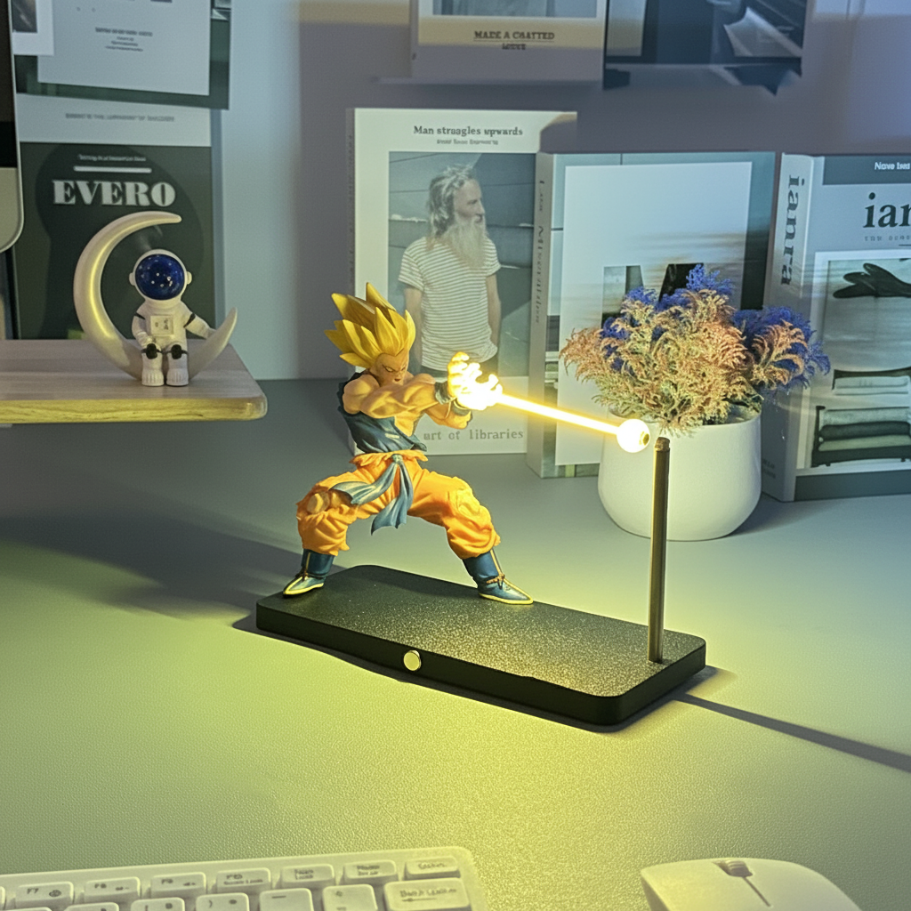 New Model Dragon Ball Super Saiyan Magnetic Light Beam Figurine