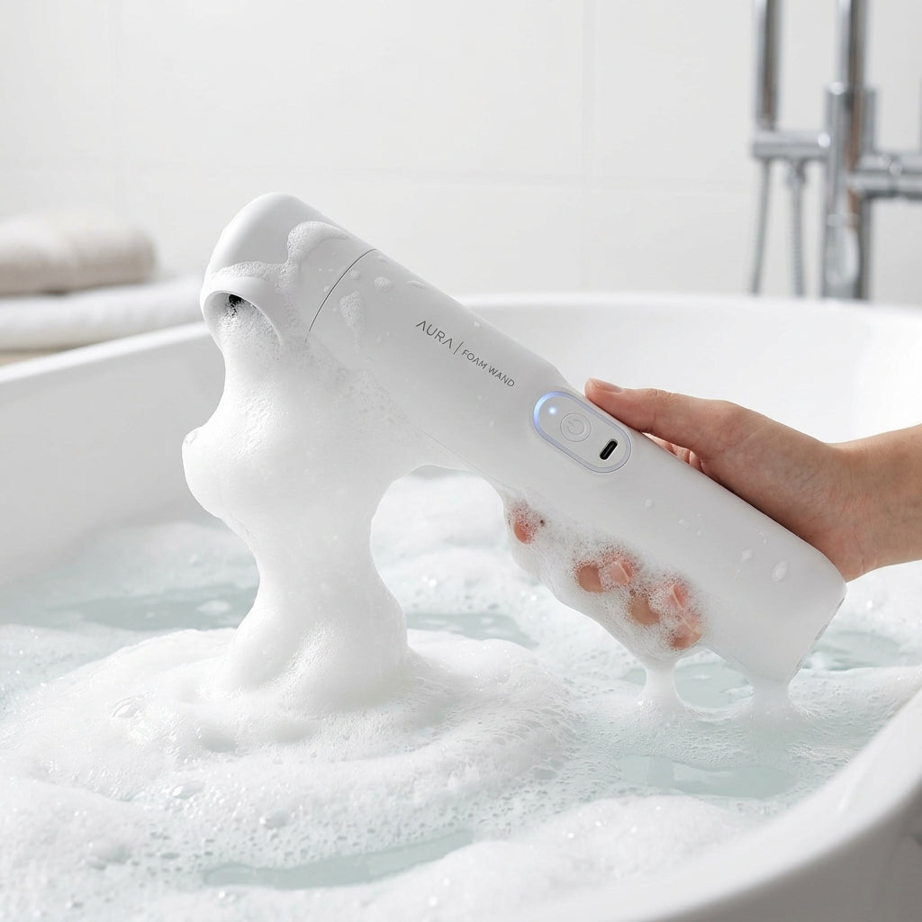 Puzzvo Bubble Bath Magic Wand – Instant Foam Maker