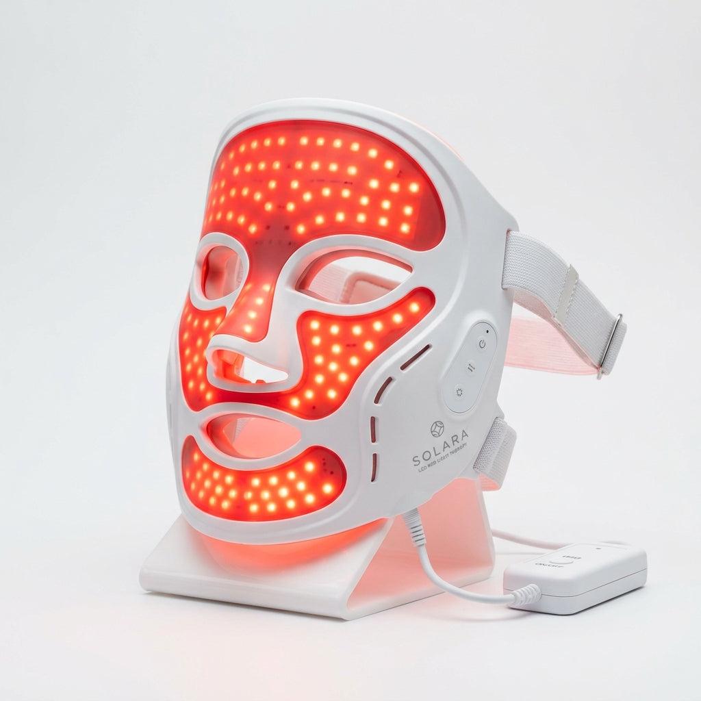 Puzzvo LED Face Mask – Red Light Therapy Skincare Device