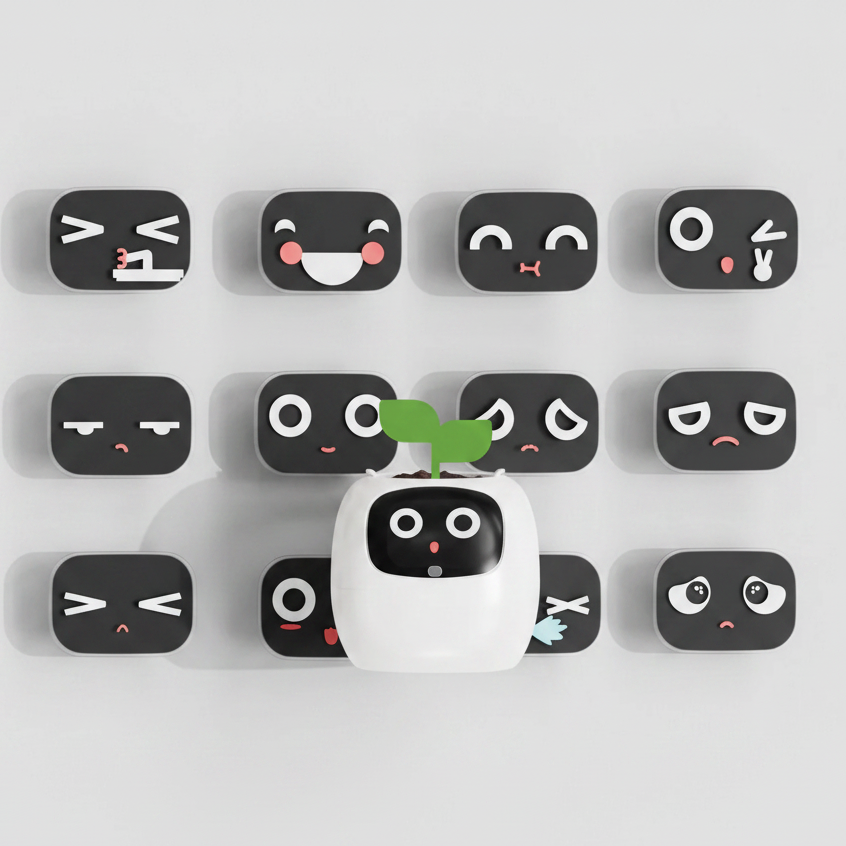 Puzzvo Maceta Inteligente AI BloomiBot con Autorriego y WiFi