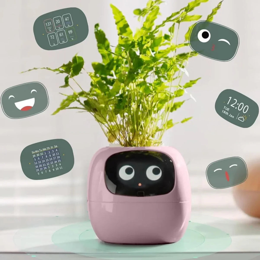 Puzzvo Maceta Inteligente AI BloomiBot con Autorriego y WiFi