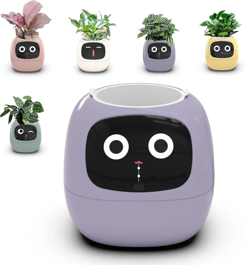 Puzzvo Maceta Inteligente AI BloomiBot con Autorriego y WiFi
