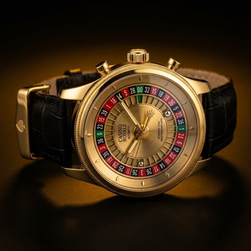 Roulette Casino Watch - Spinning Dial Men's Timepiece - PUZZVO Premium 3D Puzzle